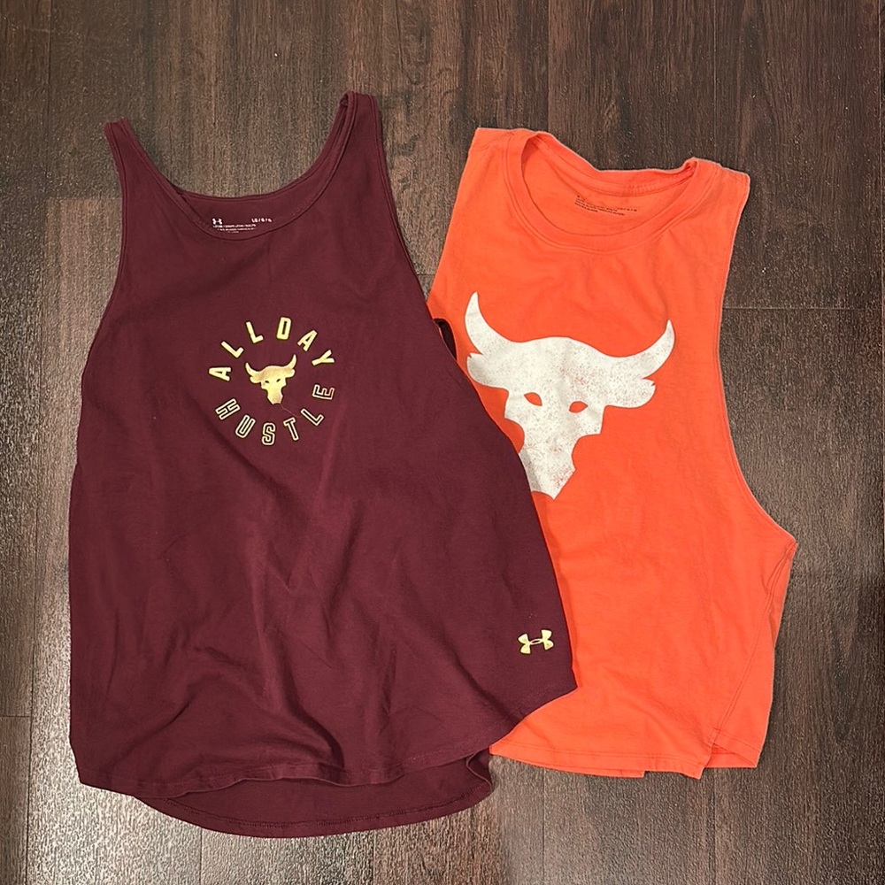 Under Armour Tank Tops - Purple and Orange